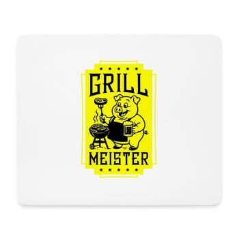 Grillmeister Ferkel Grillen - Mousepad (Querformat) - Weiß - Vorne
