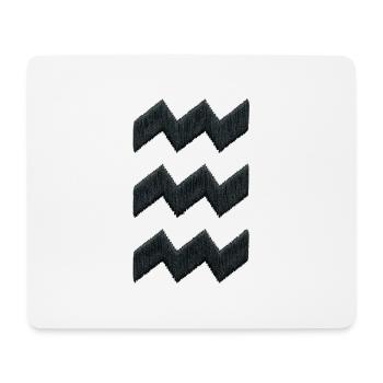 Eindhoven Vibes-Stickerei sieht schwarz aus (bedruckt) - Mousepad (Querformat) - Weiß - Vorne