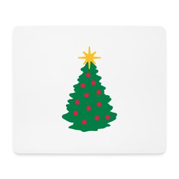 Weihnachtsbaum - Mousepad (Querformat) - Weiß - Vorne