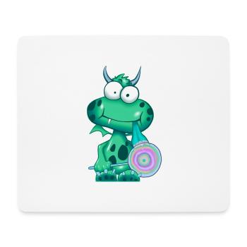 Green monster - Tapis de souris (format paysage) - blanc - Devant