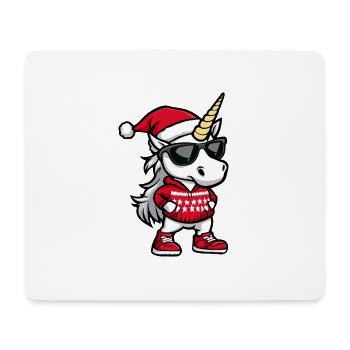 Unicorn Christmas Ugly Christmas - Mouse Pad (horizontal) - white - Front