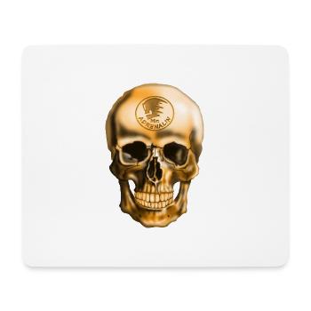 Skull with Adrenaline Emblem - Mouse Pad (horizontal) - white - Front