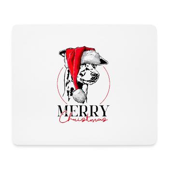 Santa GREYHOUND Merry Christmas Windhunde Wilsigns - Mousepad (Querformat) - Weiß - Vorne