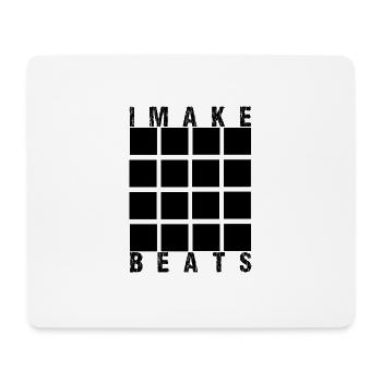 JE FAIS DES BEATS - Tapis de souris (format paysage) - blanc - Devant