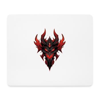 Dark Demond Fire Head - Tapis de souris (format paysage) - blanc - Devant