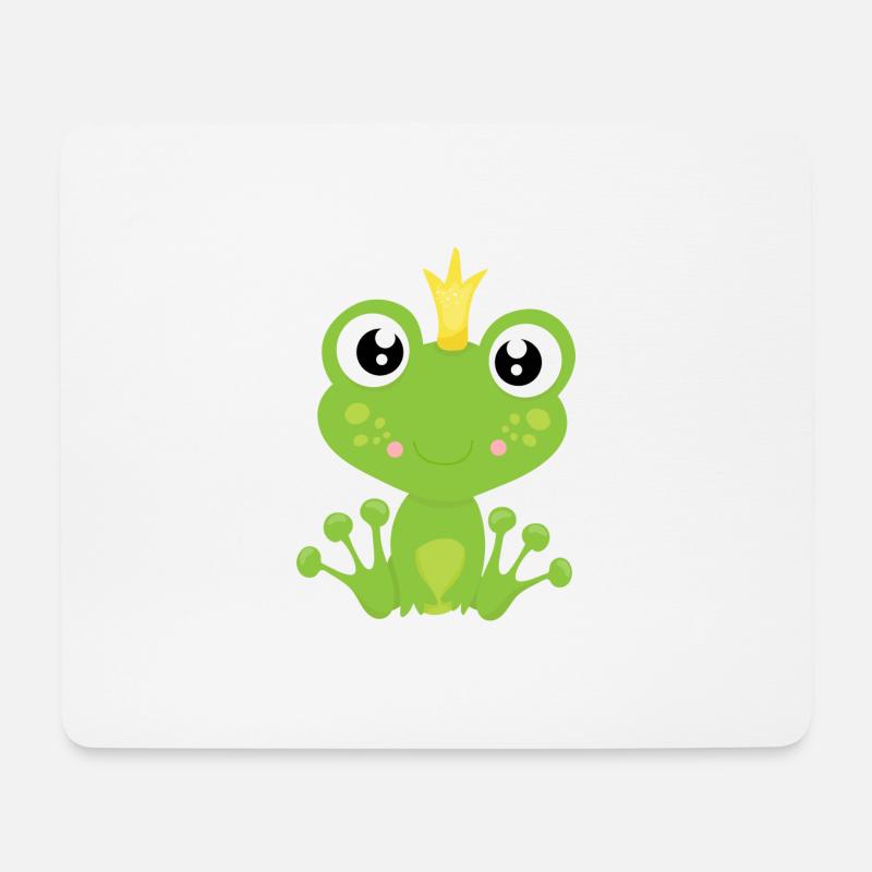Froschkönig - Mousepad (Querformat) - Weiß