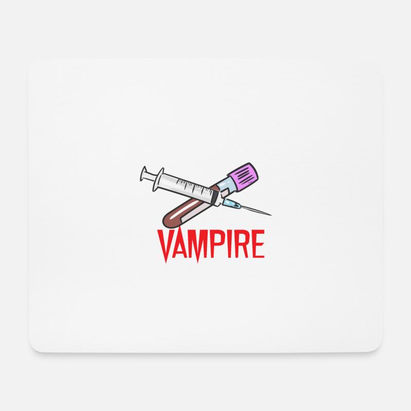 Relax, I'm A Friendly Vampire I Mean Phlebotomist - Mousepad (Querformat) - Weiß
