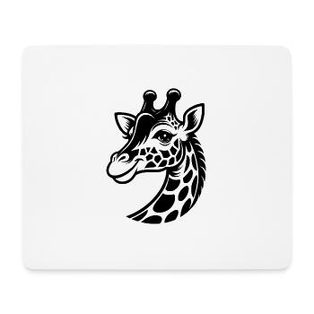 Kleine putzige Giraffe mit niedlichem Blick - Mousepad (Querformat) - Weiß - Vorne