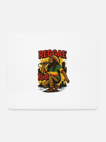 Reggae - Mousepad (Querformat) - Weiß