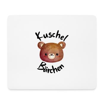 Kuschelbärchen - Mousepad (Querformat) - Weiß - Vorne