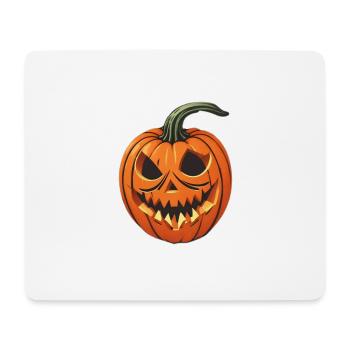 Halloween Kürbis - Mousepad (Querformat) - Weiß - Vorne