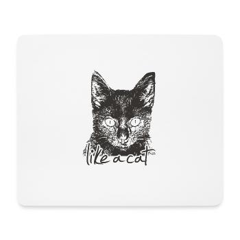 Cat - Mousepad (Querformat) - Weiß - Vorne
