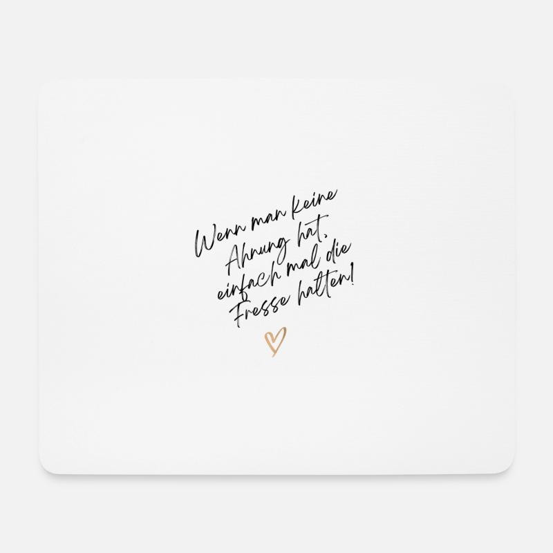 Wenn man keine Ahnung hat - Mousepad (Querformat) - Weiß