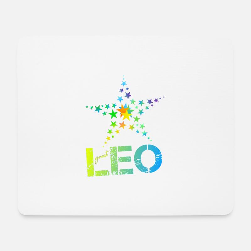 Leo Geburtstag Leo - Mousepad (Querformat) - Weiß