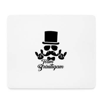 Team Bräutigam, Junggesellenabschied, JGA - Mousepad (Querformat) - Weiß - Vorne