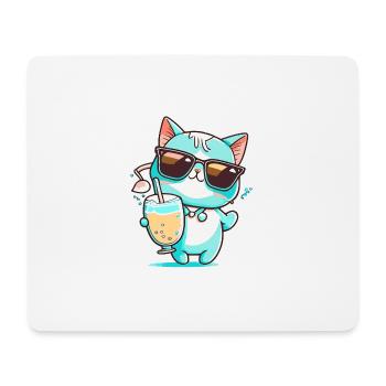 The Casual Cat - Mouse Pad (horizontal) - white - Front