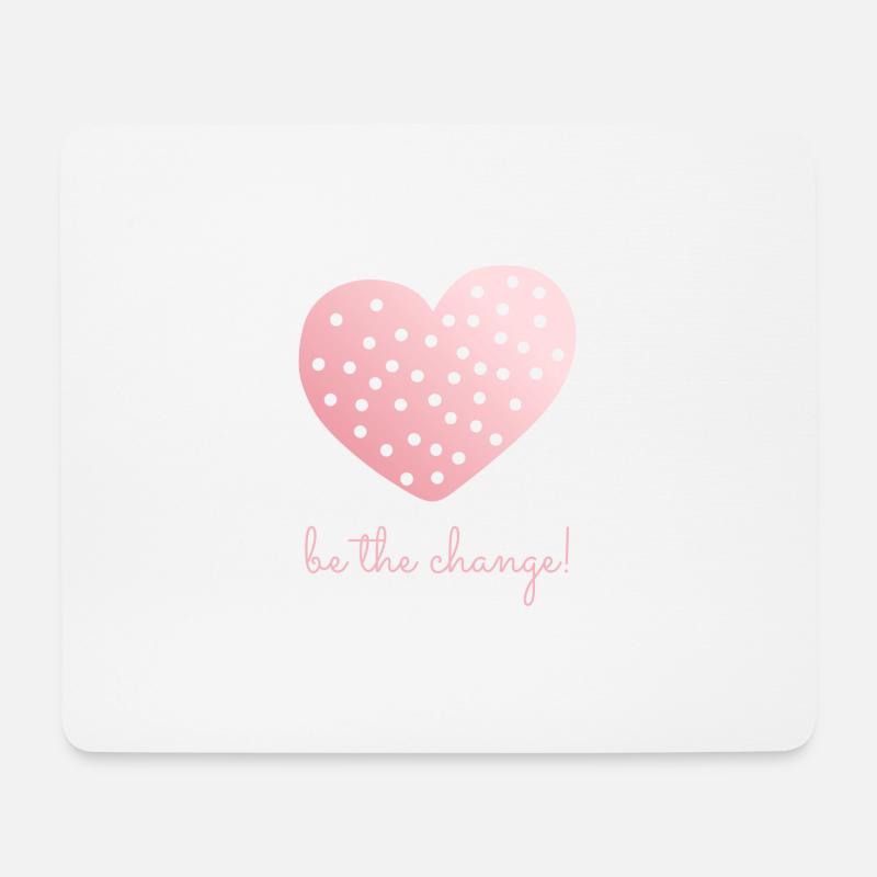 Seien Sie die Veränderung! - Mousepad (Querformat) - Weiß