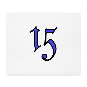 15. 15 YEARS. 15th ANNIVERSARY. 15 YEAR ANNIVERSARY. - Mouse Pad (horizontal) - white - Front