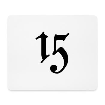 15. 15 YEARS. 15th ANNIVERSARY. 15 YEAR ANNIVERSARY. - Mouse Pad (horizontal) - white - Front