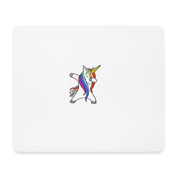 Dabbing Unicorn - Dancing Unicorn - Mouse Pad (horizontal) - white - Front
