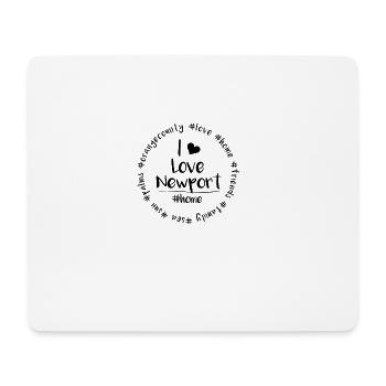 I love Newport - Orange County - Mouse Pad (horizontal) - white - Front