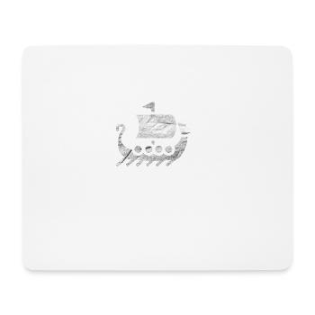 Wikinger Boot Vikings Thor Odin Geschenk - Mousepad (Querformat) - Weiß - Vorne