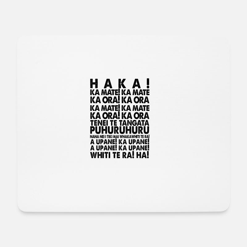 HAKA MAORI RUGBY SHIRT NEUSEELAND! - Mousepad (Querformat) - Weiß