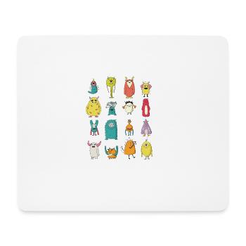 16 Divers Monstre Halloween 2017 Cadeaux - Tapis de souris (format paysage) - blanc - Devant