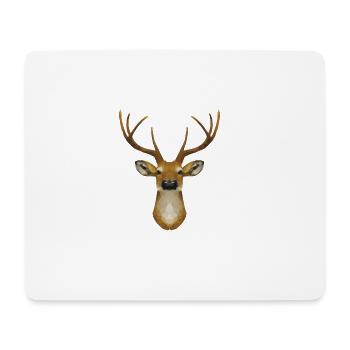 hirsch polygon - Mouse Pad (horizontal) - white - Front