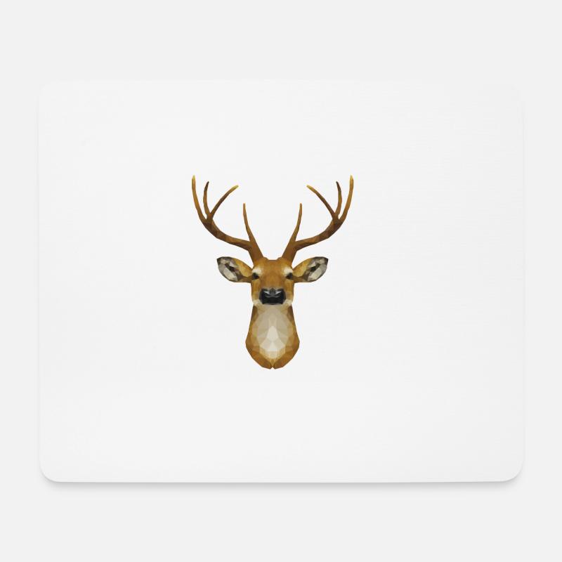 hirsch polygon - Mouse Pad (horizontal) - white