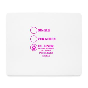 Beziehung Katzen liebe PETERBALD KATZE - Mousepad (Querformat) - Weiß - Vorne