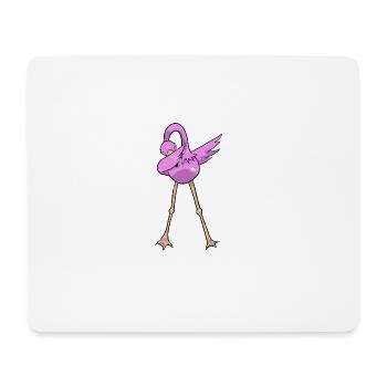 tamponnant Flamingo - Tapis de souris (format paysage) - blanc - Devant