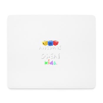 I Teach Awesome Great Kids ABC Teachers Gift - Mouse Pad (horizontal) - white - Front