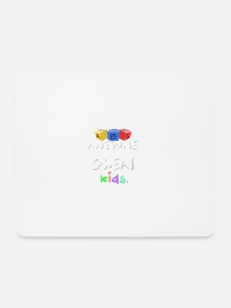 Ich lehre Awesome Great Kids ABC Lehrer Geschenk - Mousepad (Querformat) - Weiß