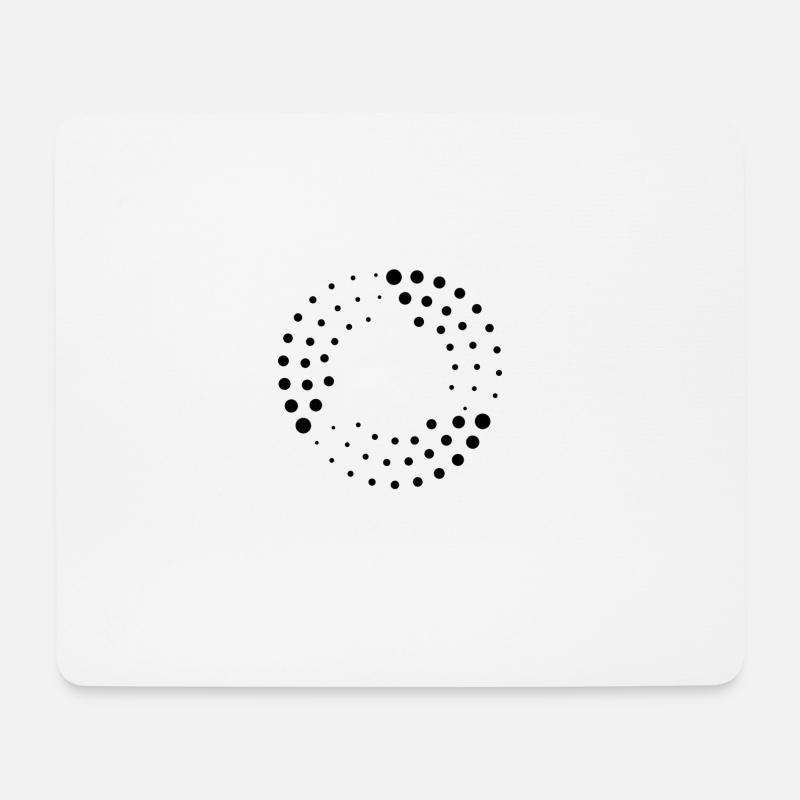 abstrakte punkte - Mousepad (Querformat) - Weiß