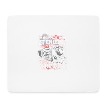 Eisenbahn - Sinnlos ist ein Leben ohne Züge - Mousepad (Querformat) - Weiß - Vorne