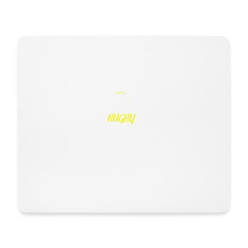 Distressed - PASSIONATED RUGBY GRANDMA - Mouse Pad (horizontal) - white - Front