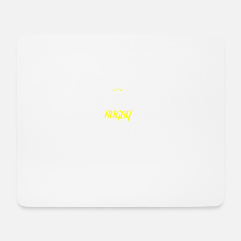 Distressed - PASSIONATED RUGBY GRANDMA - Mousepad (Querformat) - Weiß
