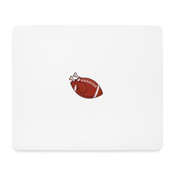 Thanksgiving Turkey and Touchdowns Football - Mousepad (Querformat) - Weiß - Vorne