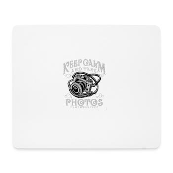 keep calm and take photos - Mouse Pad (horizontal) - white - Front