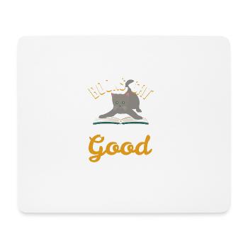 Books Cat Life Is Good - Mousepad (Querformat) - Weiß - Vorne
