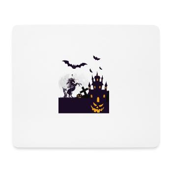 Dein Halloween Einhorn shirt Halloween Geschenk - Mousepad (Querformat) - Weiß - Vorne