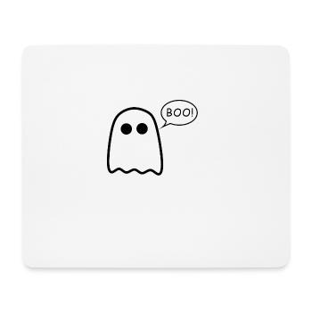 Boo Geist Halloween Gespenst Design Geschenk - Mousepad (Querformat) - Weiß - Vorne