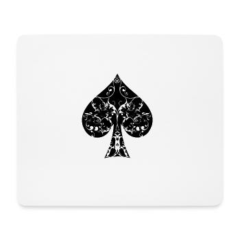 Spades Card Symbol Tribal Poker Ass Hold'em - Mouse Pad (horizontal) - white - Front