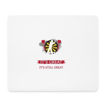 Darts is like Sex Funny Gift T-Shirt - Mouse Pad (horizontal) - white - Front