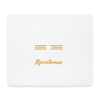 Respect Existence or Expect Resistance Shirt - Mousepad (Querformat) - Weiß - Vorne