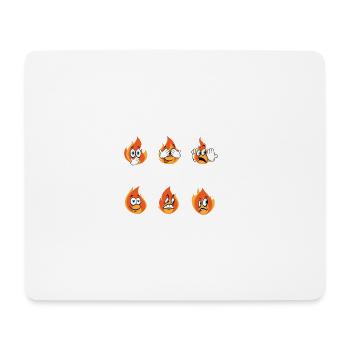 Flammenzwerg Feuerwehr Feuerwehrfrau Geschenk - Mousepad (Querformat) - Weiß - Vorne