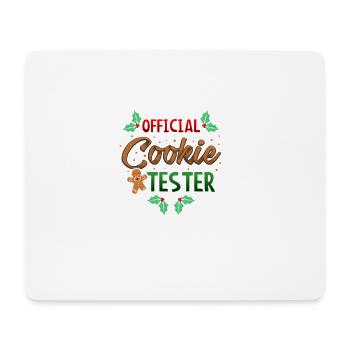 Offizieller Cookie Tester Weihnachten Geschenk - Mousepad (Querformat) - Weiß - Vorne