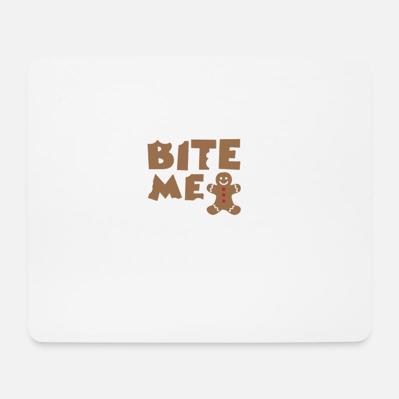 bite me - Mousepad (Querformat) - Weiß