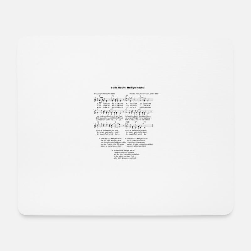 Stille Nacht - Mousepad (Querformat) - Weiß